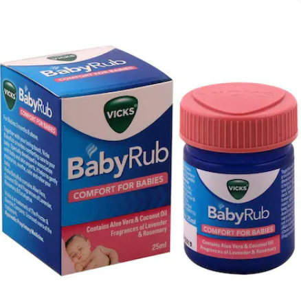 Vicks Aloe Vera and Coconut Oil Baby Rub 25 ml
