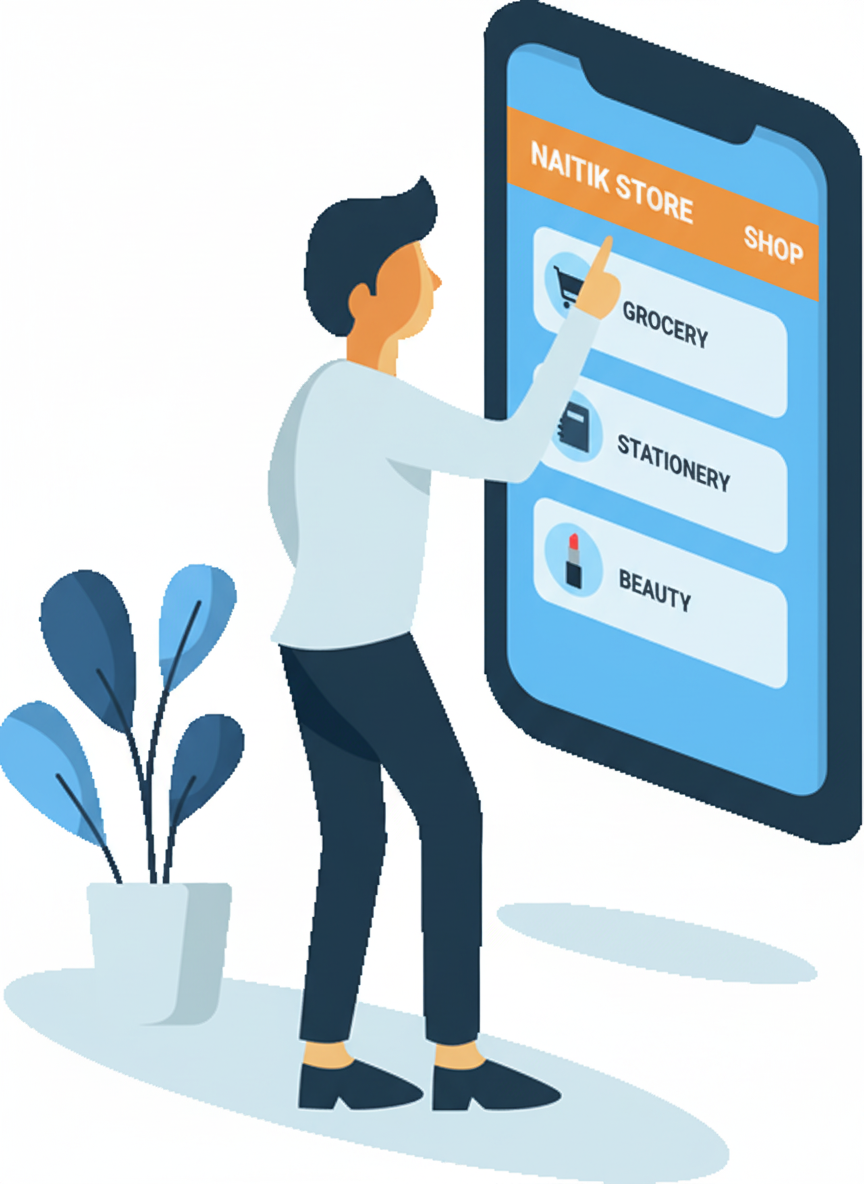 Mobile phone icon for downloading app